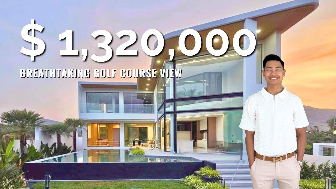 Touring $1.32 M Breathtaking Modern Villa by Golf Course Phuket !